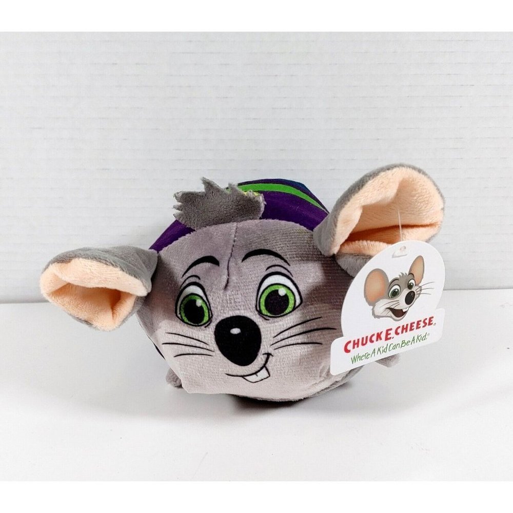 Chuck E  Cheese Mouse Plush Good Stuff Animal Pizza Rare Small 6 inch NEW
